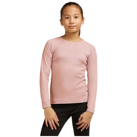 Dziecięca koszulka Icebreaker K 200 Oasis LS Crewe Pink Quartz