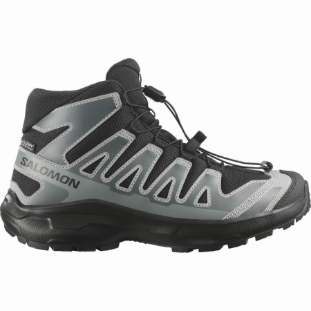 Buty dziecięce Salomon Xa Pro Mid Wp J Black-Sedona Sage-Wrought Iron czarny/szary Black / Sedona Sage / Wrought Iron