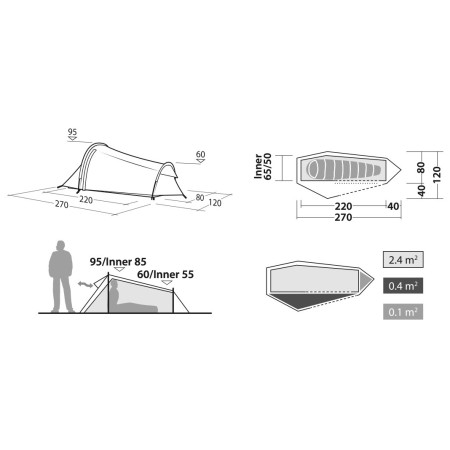 Namiot turystyczny Robens Cress 1 Pro