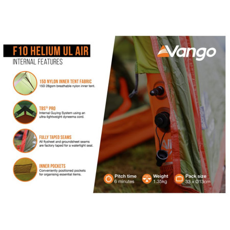 Namiot ultralekki jednoosobowy Force Ten Helium UL 1 Air