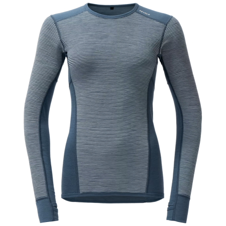 Damska koszulka Devold Reverso Merino Shirt Wmn niebieski Dawn