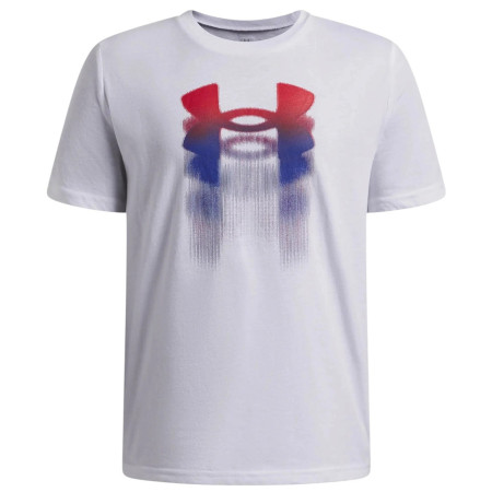 T-shirt dziecięcy Under Armour B Logo Blur SS White biały White