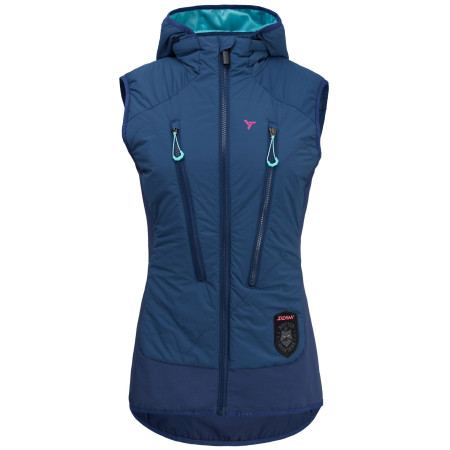 Kamizelka damska Silvini Polara niebieski navy-turquoise