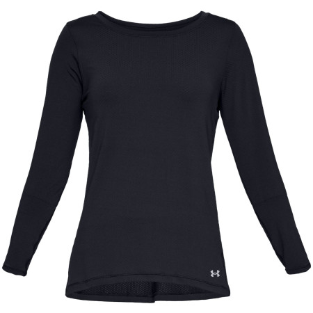 Koszulka damska Under Armour HG Armour Long Sleeve czarny Black//MetallicSilver