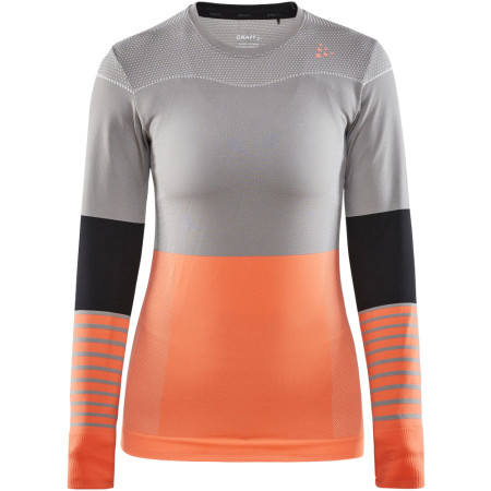 Koszulka damska Craft triko Fuseknit Comfort Blocked szary MonumentTrace
