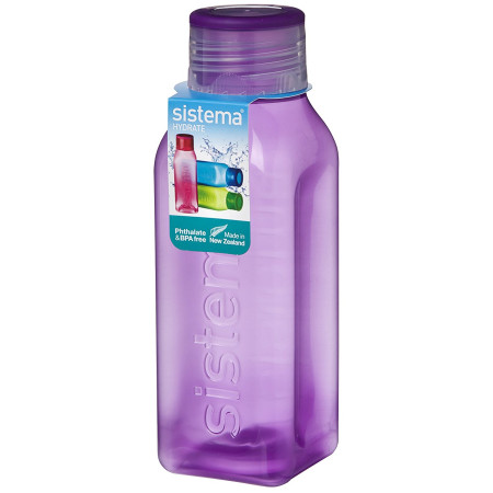 Butelka Sistema Square 475ml fioletowy