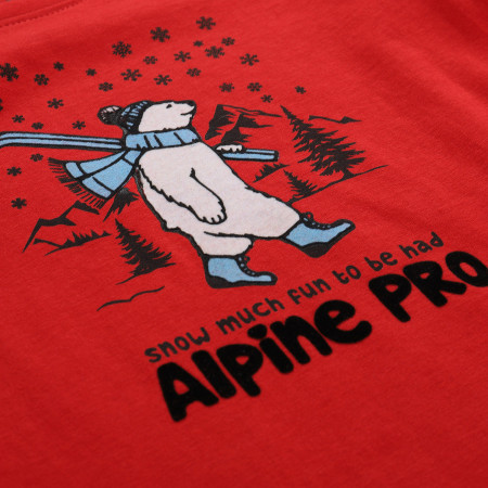 T-shirt dziecięcy Alpine Pro Ecco 2 Red