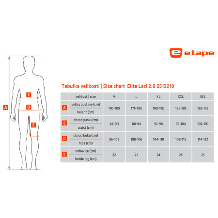 Męskie spodenki rowerowe Etape Elite Lacl 2.0