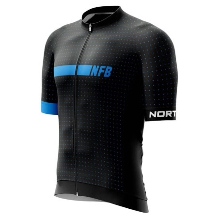 Męska koszulka kolarska Northfinder Gerardo czarny/niebieski 271blackblue
