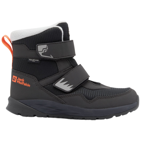 Dziecięce buty zimowe Jack Wolfskin Polar Bear-B Texapore Mid Vc K - Phantom czarny phantom