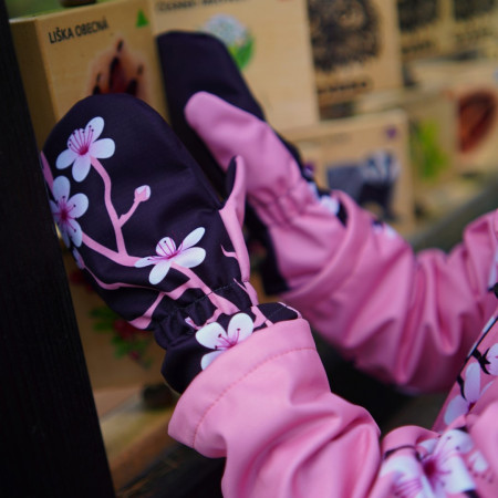 Rękawice softshellowe dziecięce WAMU Pink