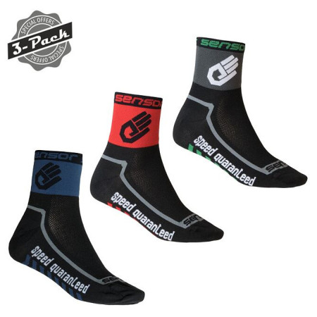 Skarpetki Sensor 3-Pack Race Lite Hand czarny