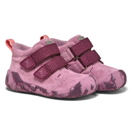 Buty dziecięce Affenzahn Prewalker Low Boot Leather Talky - Otter różowy