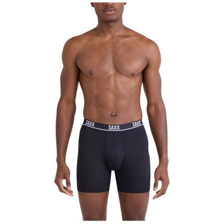 Bokserki Saxx Essential Perform Mesh Boxer Brf Fly 3Pk czarny black