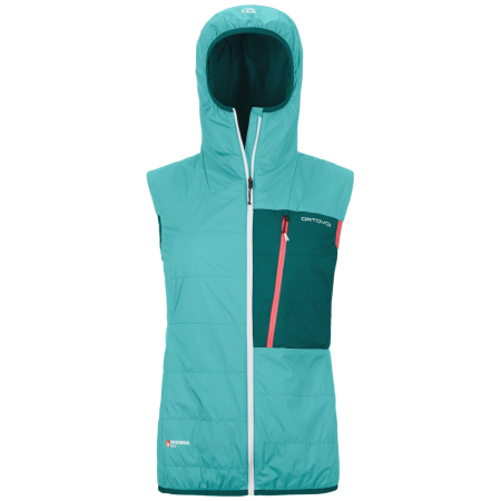 Kamizelka damska Ortovox Swisswool Piz Duan Vest W niebieski Ice Waterfall