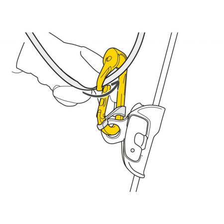 Karabinek Petzl Rollclip A Triact-Lock