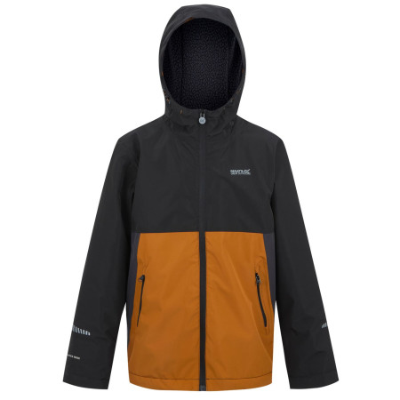 Kurtka dziecięca Regatta Hillain Warm Lined czarny/brązowy Blk/PmSp/Ash
