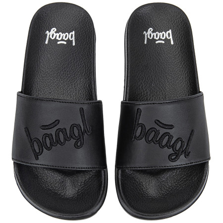 Kapcie dziecięce Baagl Logo Black