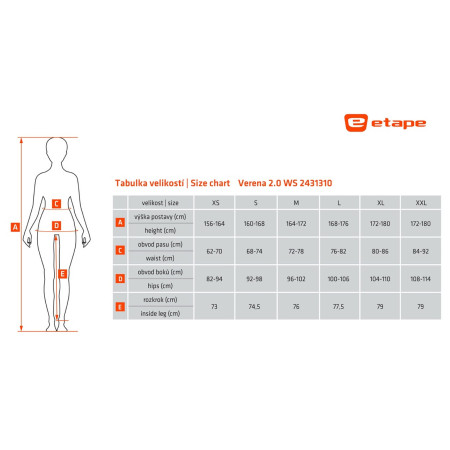 Spodnie damskie Etape VERENA 2.0 WS