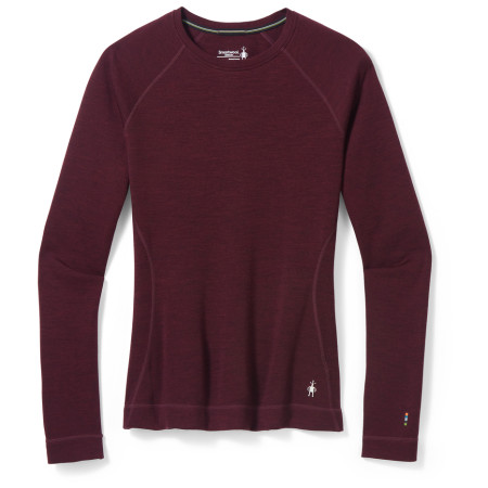 Damska koszulka Smartwool W Classic Thermal Merino BL Crew Boxed 2022 bordowy black cherry heather