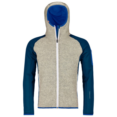 Męska bluza Ortovox Fleece Plus Classic Knit Hoody niebieski PetrolBlue