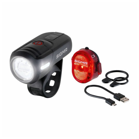 Przednia/tylna lampka Sigma Aura 45 USB + Nugget II.