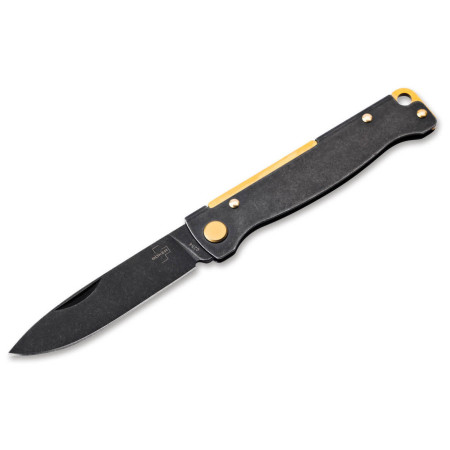 Nóż składany Böker Atlas Black Stonewash Copper czarny