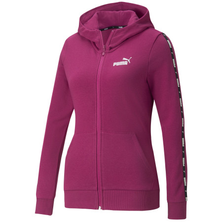 Bluza damska Puma Power Tape Full-Zip Hoodie TR różowy pink