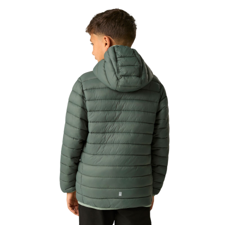 Dziecięca kurtka zimowa Regatta Junior Hooded Marizion Dark Forrest Green