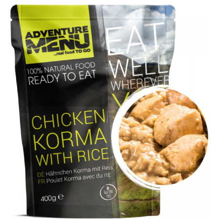 Gotowe jedzenie Adventure Menu Kurczak Korma z ryżem 400 g