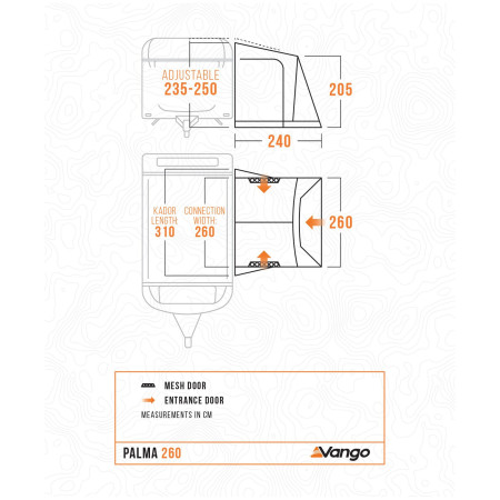 Namiot do karawanu Vango Palma 260