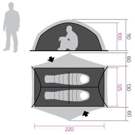 Ultralekki namiot Hannah Tercel 2 Light