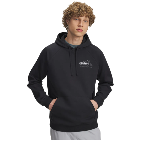 Bluza męska Under Armour Rival Fleece HBR Logo HD czarny Black