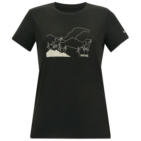Koszulka damska Regatta Womens Fingal Stretch czarny Black
