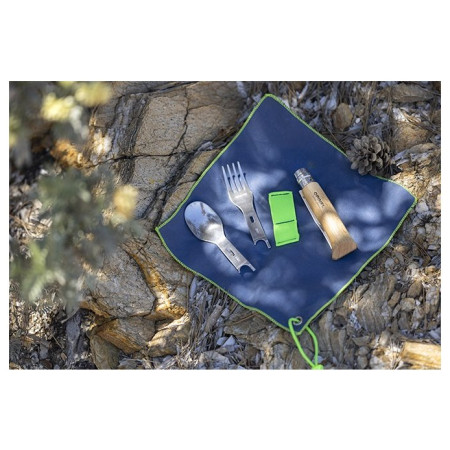 Sztućce Opinel Picnic Plus z widelcem/łyżką/serwetką