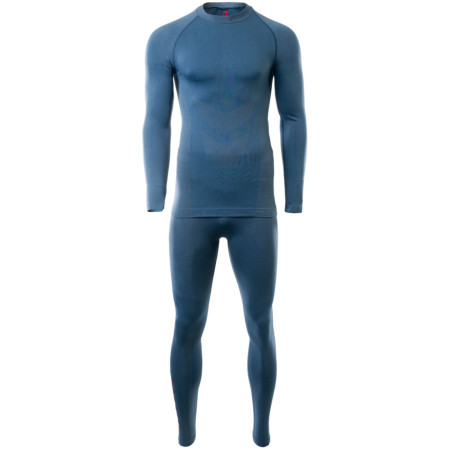 Męska bielizna termoaktywna Hi-Tec Zareen set niebieski DarkDenim/CopelBlue