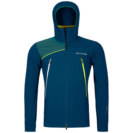 Kurtka męska Ortovox Pala Hooded Jacket niebieski Petrol Blue