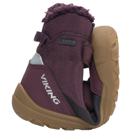 Dziecięce buty zimowe Viking Outdoor Footwear Spruce Barefoot Warm GTX 2V Wine