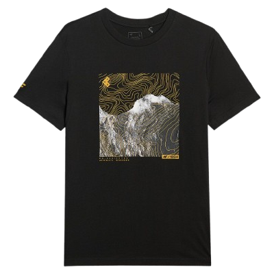 Koszulka męska 4F Tshirt M3122 czarny DEEP BLACK