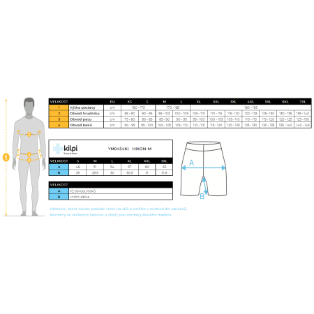 Męskie spodenki rowerowe Kilpi Hixon M