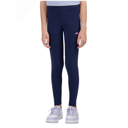 Legginsy dziecięce 4F Tights Cas F318 Navy ciemnoniebieski Navy