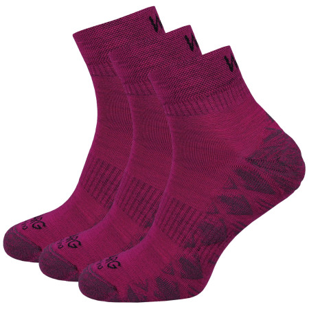 Skarpetki Warg Endurance Merino Mid 3-pack fioletowy Fuchsia