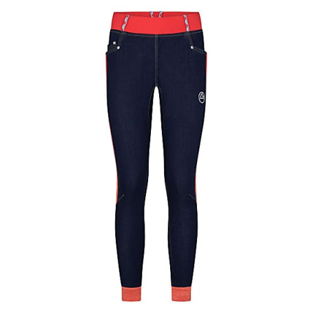 Spodnie damskie La Sportiva Mescalita Pant W 2021 niebieski/pomarańczowy Jeans/Hibiscus