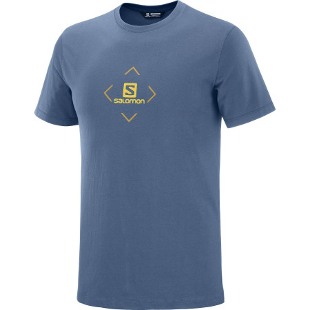 Koszulka męska Salomon Coton Logo Tee M ciemnoniebieski Darkden