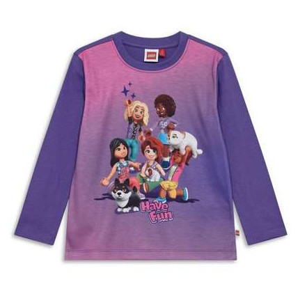 T-shirt dziecięcy Lego Wear Lwtuna 602 Purple fioletowy Purple