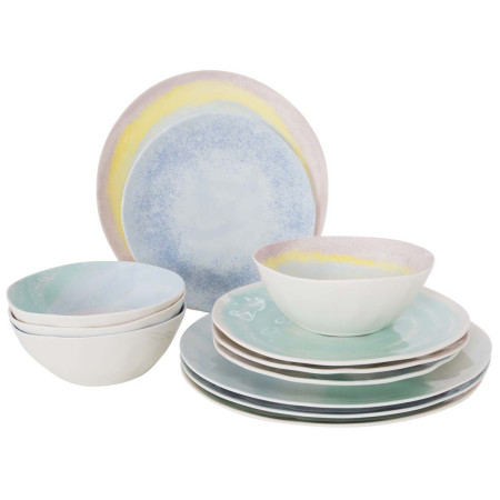 Zestaw naczyń Bo-Camp Tableware Barfleur 12pcs mix1 Pastel