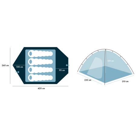 Namiot turystyczny Warg Boulder 4