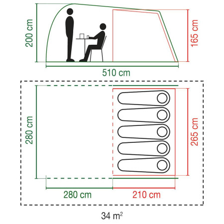 Namiot rodzinny Coleman Waterfall 5