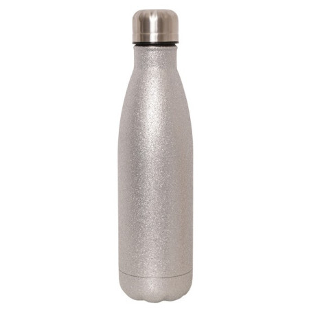 Butelka Dare 2b Metal Glitter Botle srebrny Silver
