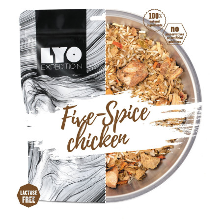 Suszona żywność Lyo food Kurczak w pięciu smakach z ryżem 370 g